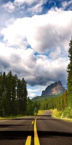 Landscape,Trees,Roads,Clouds