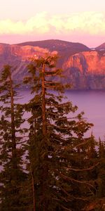 Landscape,Trees,Sunset,Mountains,Sea