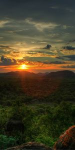 Árboles,Cielo,Nubes,Paisaje,Puesta Del Sol