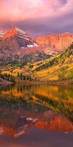 Eau,Montagnes,Paysage,Sky,Automne