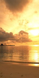 Eau,Nuages,Sky,Coucher De Soleil,Paysage,Mer