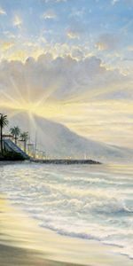 Ondas,Mar,Palms,Paisaje,Playa,Imágenes