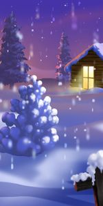 Landscape,Winter,New Year,Snow,Fir Trees,Christmas Xmas,Pictures