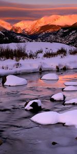 Invierno,Montañas,Paisaje,Ríos