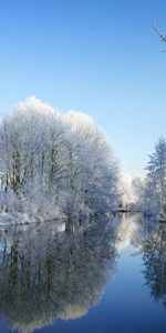 Rivières,Arbres,Hiver,Paysage