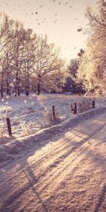 Landscape,Winter,Roads,Snow