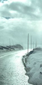 Routes,Sky,Paysage,Hiver