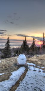 Landscape,Winter,Sunset,Snow