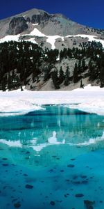 Rivières,Neige,Eau,Montagnes,Hiver,Paysage