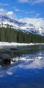 Landscape,Winter,Water,Rivers,Trees