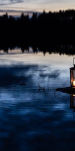 Lantern,Water,Rock,Lake,Stone,Lamp,Dark