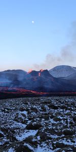 Lava,Nature,Smoke,Eruption,Volcano