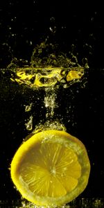 Lemon,Macro,Spray,Close Up,Splash