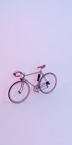 Light Coloured,Pink,Light,Bicycle,Minimalism