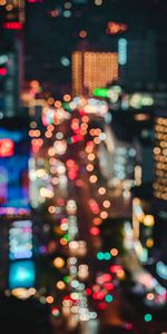 Lights,Glare,Miscellanea,Miscellaneous,Blur,Smooth,Bokeh,Boquet,City,Multicolored,Motley