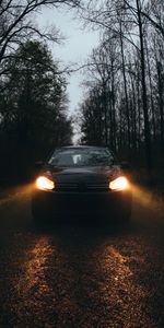 Lights,Machine,Car,Night,Cars,Volkswagen,Headlights