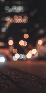 Lights,Macro,Asphalt,Blur,Smooth,Bokeh,Boquet,Glare