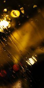 Lights,Macro,Blur,Smooth,Glass,Rain