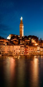 Lights,Reflection,Night City,Tower,Cities