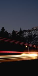 Lights,Road,Long Exposure,Night,Lines,Dark