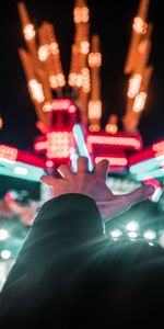 Lights,Shine,Light,Hand,Miscellanea,Miscellaneous,Glare,Neon