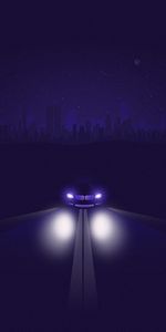 Lights,Shine,Road,Night,Light,Car,Machine,Art,Headlights,Vector