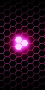 Lilac,Texture,Glow,Hexagons,Textures,Hexagonals,Neon