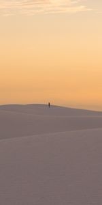 Links,Horizon,Dunes,Desert,Loneliness,Sand,Silhouette,Minimalism