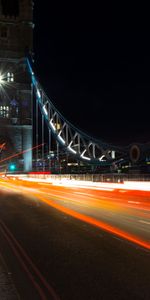 London,Cities,Night City,Bridge,Long Term Exposure,City Lights