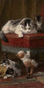 Lot,Cat,Art,Picture,Drawing,Cats