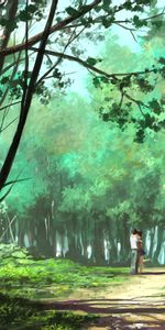 Love,Pair,Embrace,Park,Couple,Forest,Romance,Art