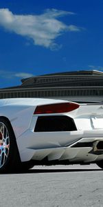 Lamborghini,Lp700 4,Dalles De Pavage,Paveur,Nuages,Aventador,Sky,Voitures