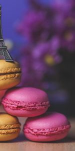 Macaron,Food,Cookies,Cup,Eiffel Tower