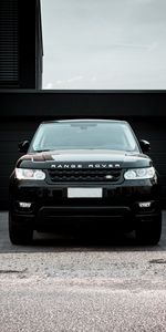 Range Rover,Voitures,Vus,Vue De Face,Une Voiture,Land Rover,Machine,Le Noir