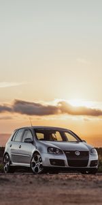 Machine,Volkswagen Golf Mk5,Cars,Car,Front View,Grey,Volkswagen