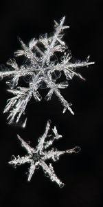 Macro,Crystal,Snowflakes,Ice,Pattern