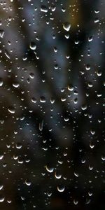 Macro,Drops,Glass,Window,Night,Rain