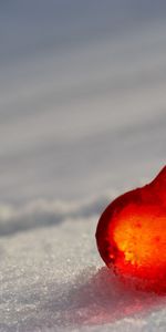 Hielo,Nieve,Macro,Vidrio,Un Corazón,Corazón