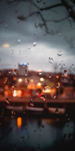 Macro,Moisture,Drops,Blur,Smooth,Window,Glass,Rain