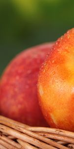 Nectarine,Fruit,Drops,Le Fruit,Nourriture,Macro