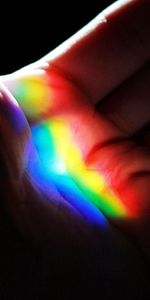 Macro,Palm,Rainbow,Dark,Hand