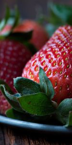 Macro,Strawberry,Berries