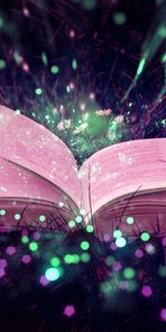 Magic,Miscellanea,Tinsel,Sequins,Grass,Book,Glare,Miscellaneous