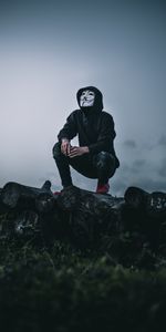 Mask,Miscellanea,Miscellaneous,Hoodies,Human,Person,Hoodie,Hood,Anonymous