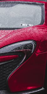 Тачки (Cars),Mclaren P1,Макларен (Mclaren),Красный,Вид Спереди,Фары,Капли