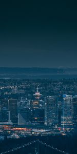 Megalopolis,Cities,Night,Megapolis,Urban Landscape,City Lights,Cityscape,Vancouver,Darkness,Canada