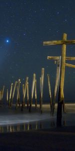 Men,Landscape,People,Sky,Stars,Night,Sea