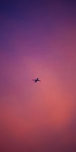 Cielo,Rosa,Vuelo,Avión,Rosado,Minimalismo