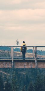 Miscellanea,Bridge,Person,Nature,Miscellaneous,Human,Loneliness