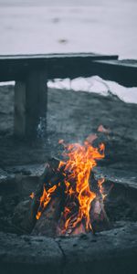 Bois De Chauffage,Bois À Brûler,Fumée,Bonfire,Feu,Flamme,Divers